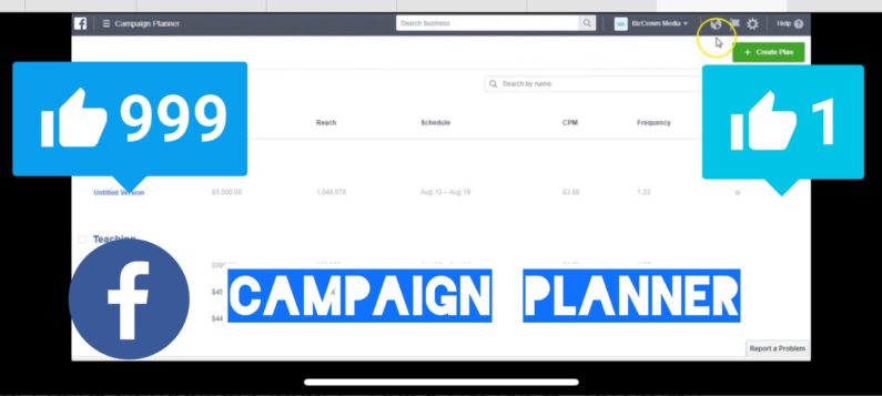 Facebook Campaign Planner Overview Bizcrown