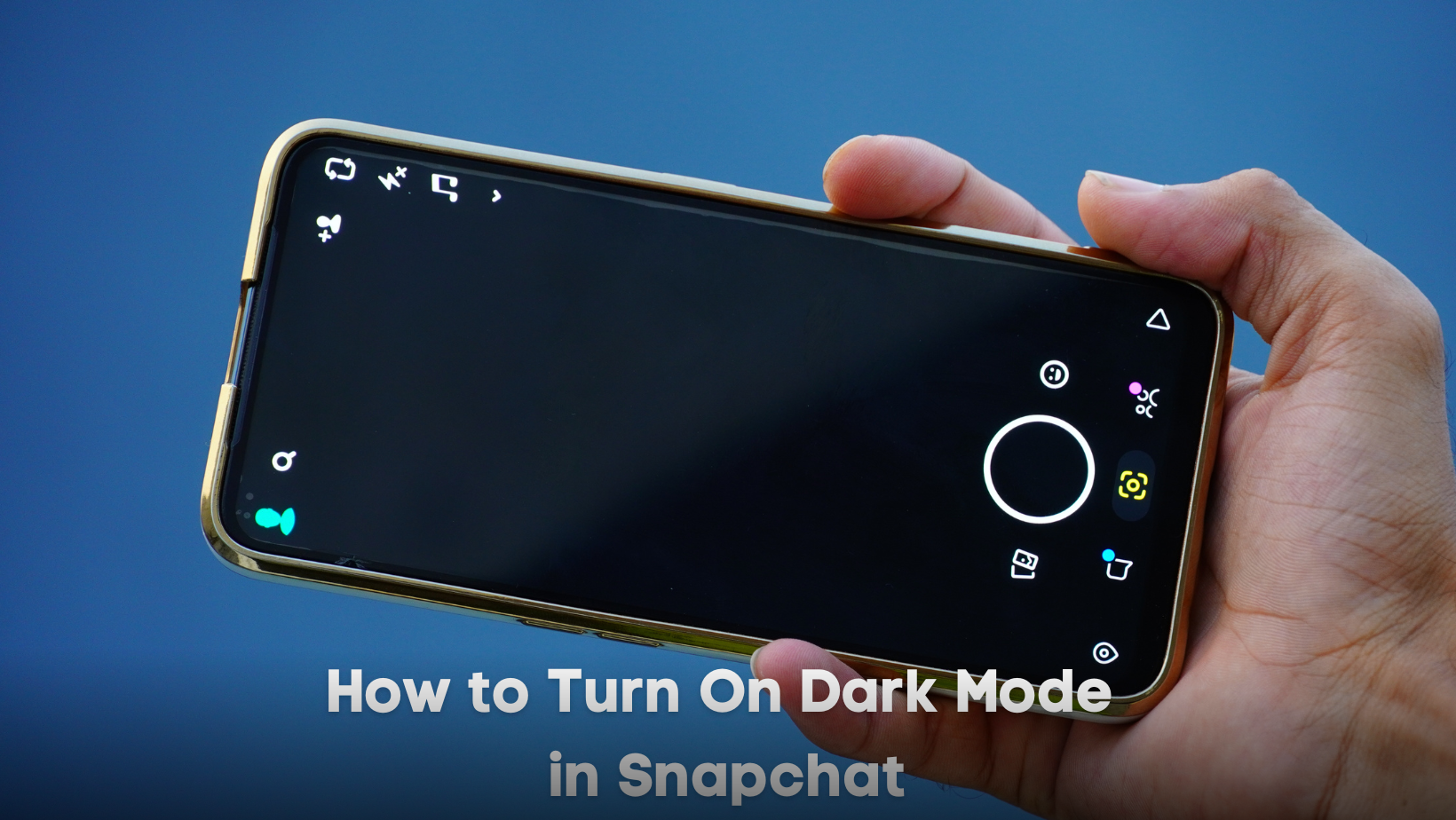 snapchat dark mode