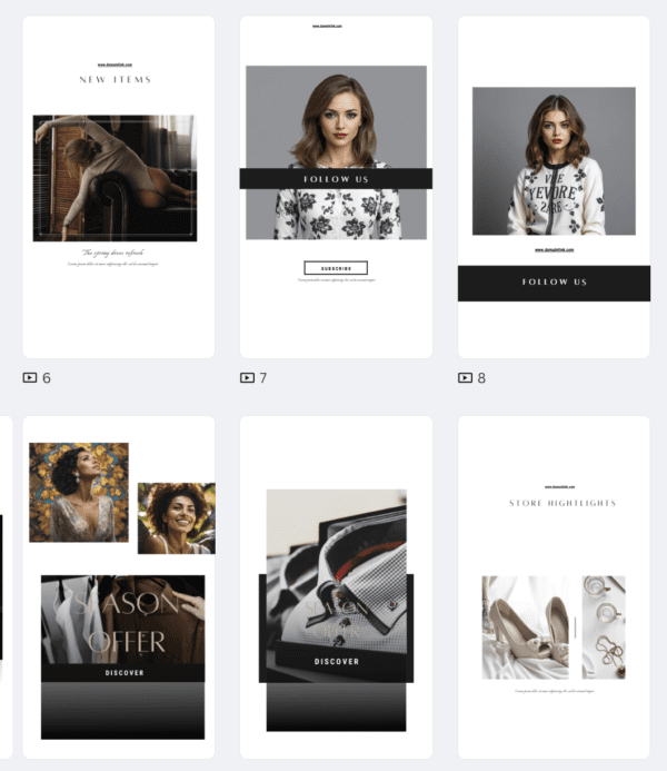 Luxury Aesthetic Neutral Tone Instagram Story Template