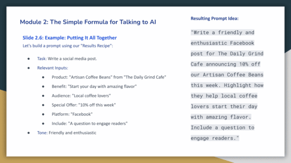 ai writing course