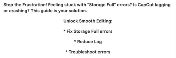 The Ultimate CapCut Storage & Performance Guide - Image 4