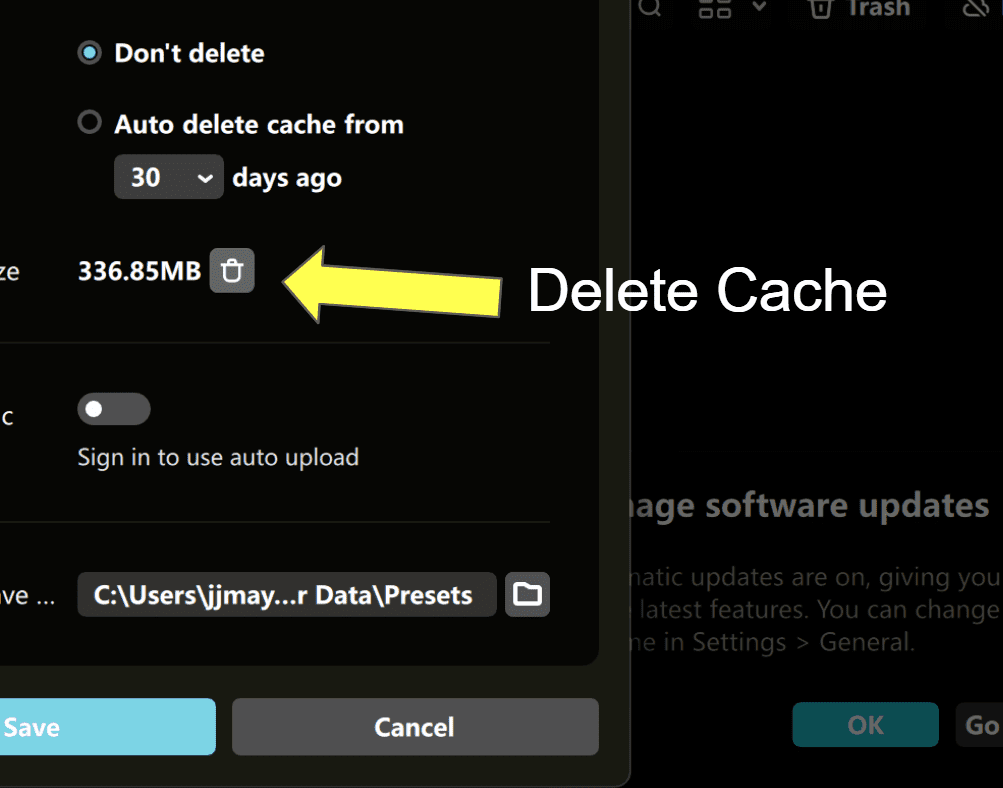 capcut insufficient disk space