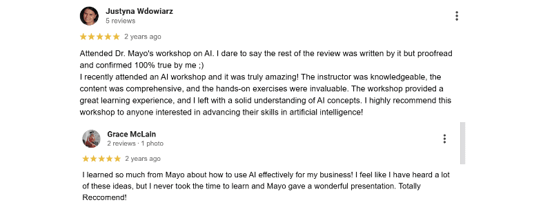 ai writing course reviews